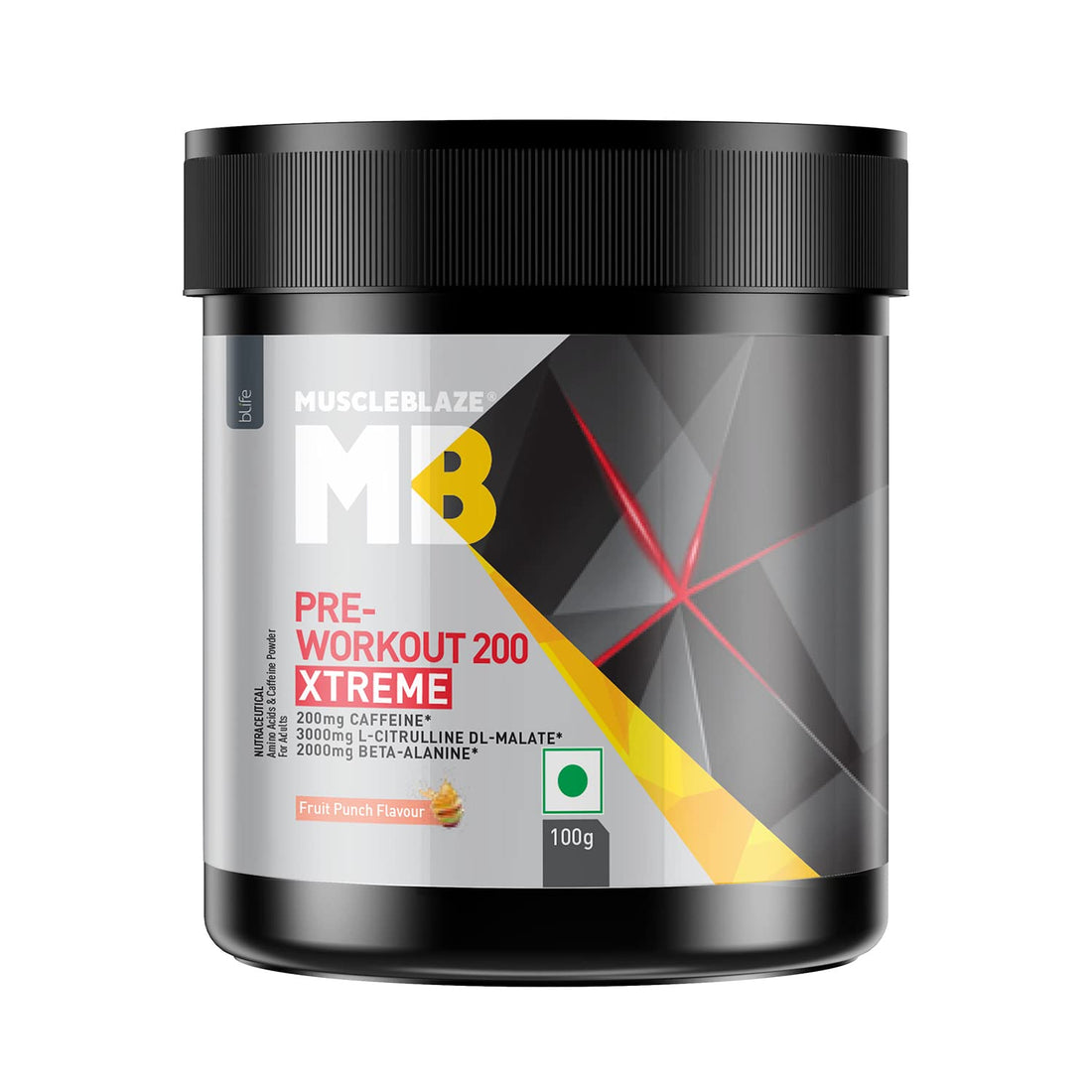 MuscleBlaze Pre Workout 200 xtreme 100 grams